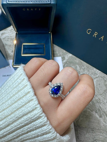 Bague 48 GRAFF - Bague Royal Blue en saphir 1,90 ct 58 Facettes jnci156