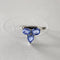 53 Eden - Bague en or blanc 18K et tanzanites 58 Facettes GBR1215TZ