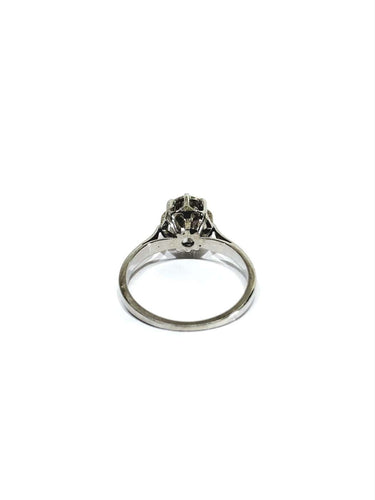 49 Bague solitaire en or blanc et diamant 58 Facettes 1810607