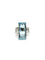 49.5 Bague en or blanc 18 carats et aiguë-marine 58 Facettes 1810616