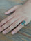 49.5 Bague en or blanc 18 carats et aiguë-marine 58 Facettes 1810616