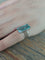 49.5 Bague en or blanc 18 carats et aiguë-marine 58 Facettes 1810616