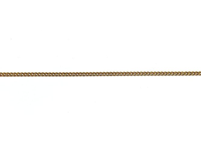 Chaîne maille gourmette en or rose 18 carats 58 Facettes 1810623