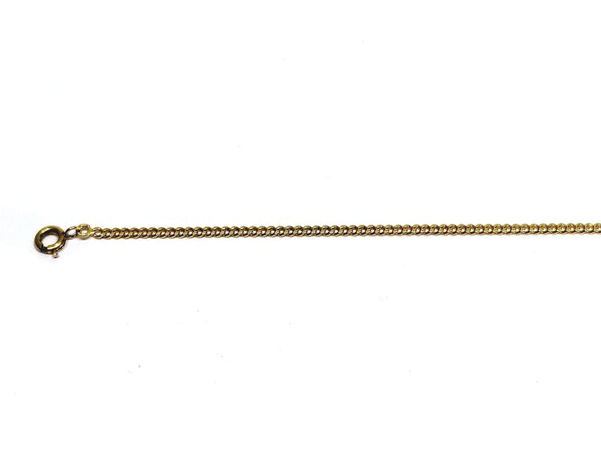 Chaîne maille gourmette en or rose 18 carats 58 Facettes 1810623