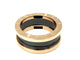 51 BVLGARI B.zero1 - Bague en or rose et céramique 58 Facettes BVLGARI BG