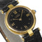 Cartier Must Vendôme - Montre vermeil et cuir noir 58 Facettes v82k812cmo