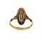 56 Bague en or jaune et émail de Limoges 58 Facettes 260214R