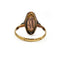 56 Bague en or jaune et émail de Limoges 58 Facettes 260214R