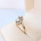 54 Bague toi et moi vintage en or 18K deux tons et diamants 58 Facettes 1795