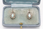 Boucles d'oreilles anciennes en or jaune, opales et diamants 58 Facettes 13420