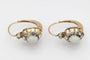 Boucles d'oreilles anciennes en or jaune, opales et diamants 58 Facettes 13420