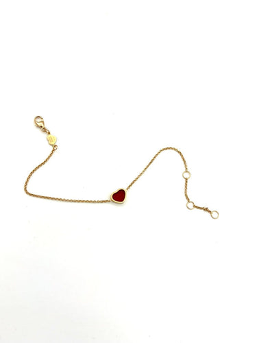 Chopard Happy Hearts - Bracelet en or rose 18K et cornaline 58 Facettes CHOPARFD BRA