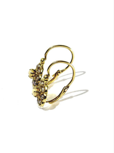 Boucles d'oreilles dormeuses en or jaune et perles 58 Facettes 1810943
