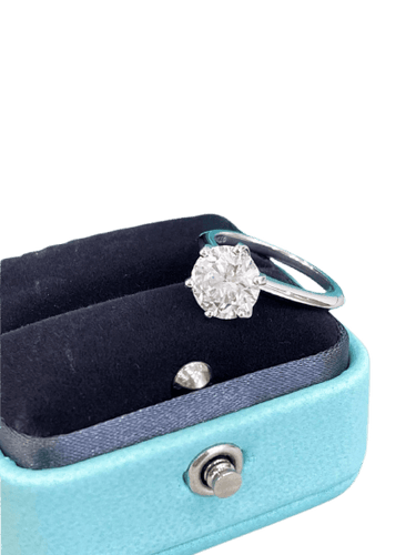 Tiffany - Bague diamant 2,25 ct