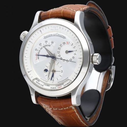 Jaeger-LeCoultre Master Geographic - Montre en acier 58 Facettes MT47684