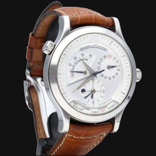 Jaeger-LeCoultre Master Geographic - Montre en acier 58 Facettes MT47684