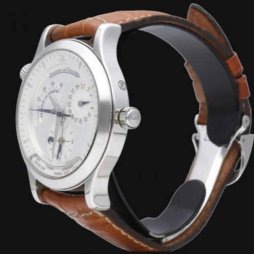 Jaeger-LeCoultre Master Geographic - Montre en acier 58 Facettes MT47684