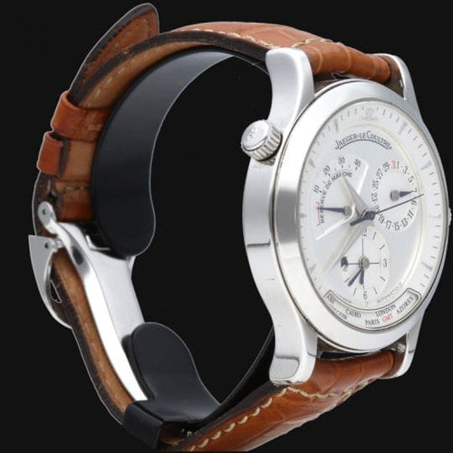 Jaeger-LeCoultre Master Geographic - Montre en acier 58 Facettes MT47684