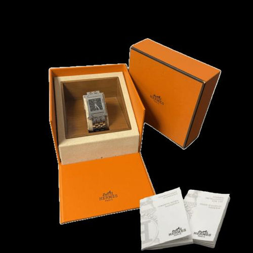Hermès Heure H - Montre en acier 58 Facettes MT42167