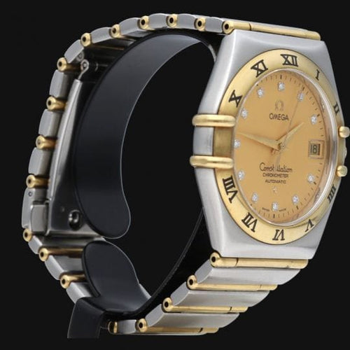 Omega Constellation - Montre en or jaune, acier et diamants 58 Facettes MT47970