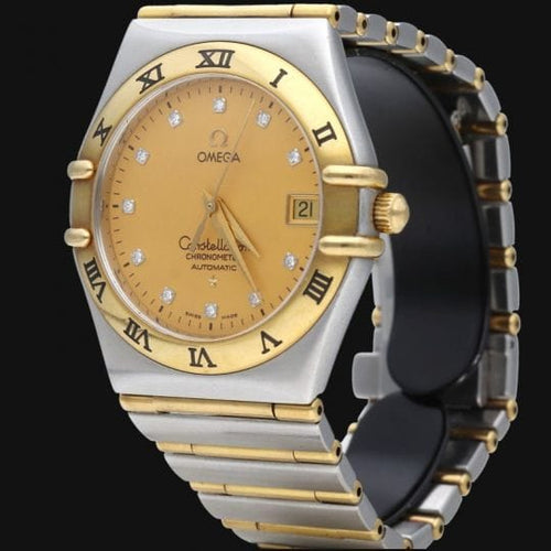 Omega Constellation - Montre en or jaune, acier et diamants 58 Facettes MT47971