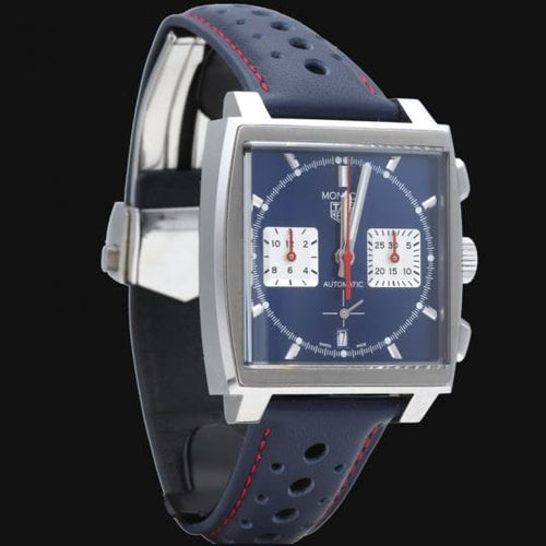 TAG Heuer Monaco - Montre chronographe en acier 58 Facettes MT47922