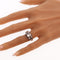 64 Bague georgienne en or jaune et argent avec diamants taille rose 58 Facettes 26058-0278