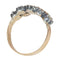64 Bague georgienne en or jaune et argent avec diamants taille rose 58 Facettes 26058-0278