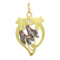 Art Nouveau - Pendentif en or jaune, émail et diamant 58 Facettes 26065-0291