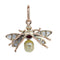 Victorien - Pendentif insecte en or rouge, argent, diamants et perle 58 Facettes 26079-0303