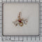 Victorien - Pendentif insecte en or rouge, argent, diamants et perle 58 Facettes 26079-0303