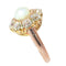 51 Bague victorienne en or jaune et rouge, perle et diamants 58 Facettes 26085-0085