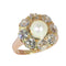 51 Bague victorienne en or jaune et rouge, perle et diamants 58 Facettes 26085-0085
