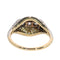 52 Art déco - Bague en or jaune, platine, diamants et onyx 58 Facettes 26085-0110