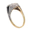 52 Art déco - Bague en or jaune, platine, diamants et onyx 58 Facettes 26085-0110