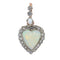 Victorien - Pendentif cœur en or rouge, opales et diamants 58 Facettes 26085-0213