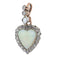 Victorien - Pendentif cœur en or rouge, opales et diamants 58 Facettes 26085-0213