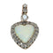 Victorien - Pendentif cœur en or rouge, opales et diamants 58 Facettes 26085-0213