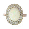 57 Bague victorienne tardive en or rouge, opale et diamants 58 Facettes 26089-0321