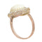 57 Bague victorienne tardive en or rouge, opale et diamants 58 Facettes 26089-0321