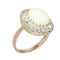 57 Bague victorienne tardive en or rouge, opale et diamants 58 Facettes 26089-0321