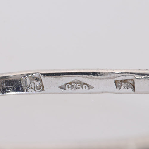 50 Art déco - Bague en or blanc, diamants et onyx 58 Facettes 26089-0350