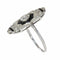 50 Art déco - Bague en or blanc, diamants et onyx 58 Facettes 26089-0350