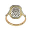 51 Bague édouardienne en or jaune, platine et diamants taille ancienne 58 Facettes 26089-0352