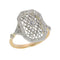 51 Bague édouardienne en or jaune, platine et diamants taille ancienne 58 Facettes 26089-0352