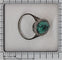 58 Bague architecturale en platine avec turquoise et diamants, vers 1950 58 Facettes 26089-0384