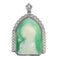 Art déco - Pendentif Marie en platine, diamants et perles 58 Facettes 26089-0387