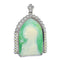 Art déco - Pendentif Marie en platine, diamants et perles 58 Facettes 26089-0387