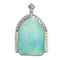 Art déco - Pendentif Marie en platine, diamants et perles 58 Facettes 26089-0387