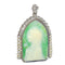 Art déco - Pendentif Marie en platine, diamants et perles 58 Facettes 26089-0387